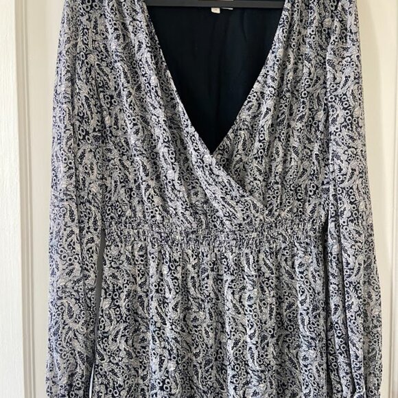 Sezane black and cream paisley print midi dress - Size 38 - Picture 10 of 13